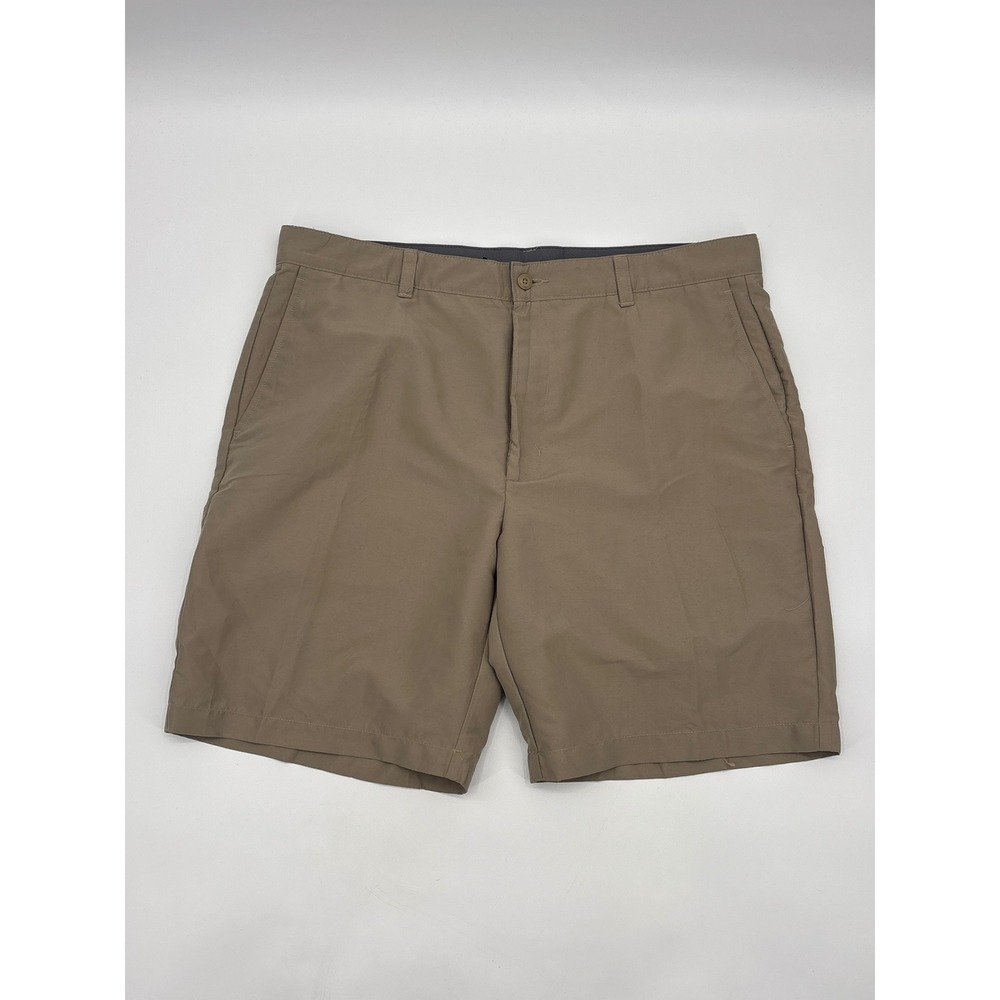 GRANDSLAM Men's Tan Golf Shorts Size‎ 38 Polyester Elastane Flat Front